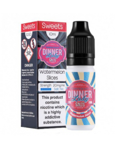WATERMELON SLICES SALT NIC 10ML 20MG - DINNER LADY