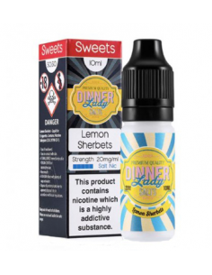 LEMON SHERBETS SALT NIC 10ML 20MG - DINNER LADY