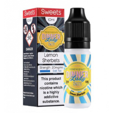 LEMON SHERBETS SALT NIC 10ML 20MG - DINNER LADY