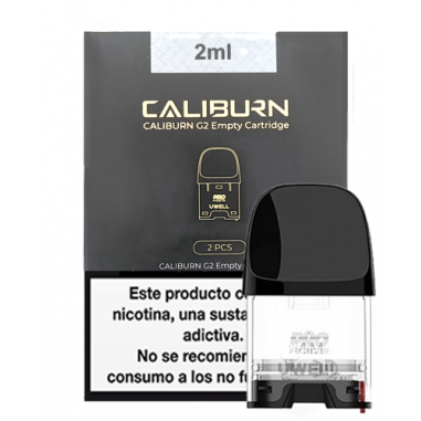 CARTUCHO CALIBURN G2 2ML - UWELL Uwell - 2 CARTUCHO CALIBURN G2 2ML - UWELL Uwell - 2
